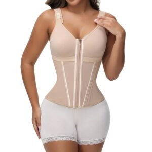 SHAPSHE Waist Shapewear for Women with Bra Tummy Control Girdle Workout Shapewear with Adjustable Shoulder Strap