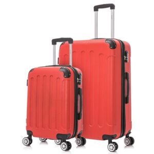 RAYKONG Juego de 3 Maletas | Cabina ABS 55x40x20cm | Mediana 66x43x26cm  | 71L | Grande 76x49x29cm | 108L